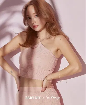 새상품급 BABY KIY 콜라보 베어탑 스커트 세트 셋업