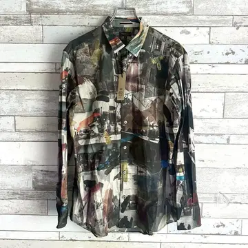 택 포함 폴스미스 컬렉션 아티스트 스튜디오 프린트 셔츠 M