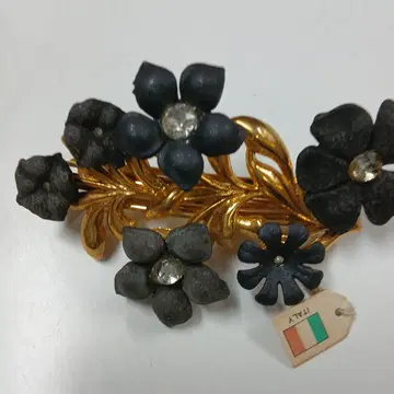 이탈리아제 꽃 모티브 브로치