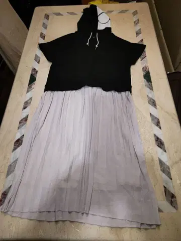 MARY QUANT 후드 부착 개더 원피스