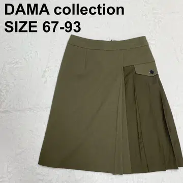다마컬렉션 사이드 플리츠 스커트 무릎 기장 W67 H93 (806)