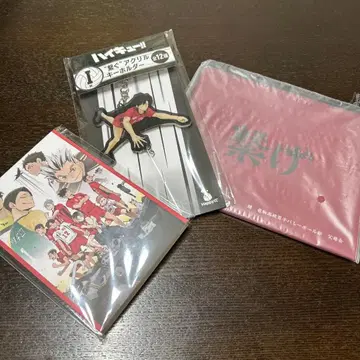 하이큐 해피 복권 키링 파우치 엽서북 미개봉 새상품