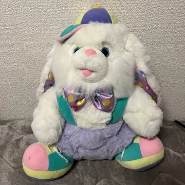 빈티지 컬러풀 토끼 봉제 인형