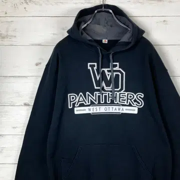 프룻 오브 더 룸 풀오버 후드티 마프 포켓 블랙 M