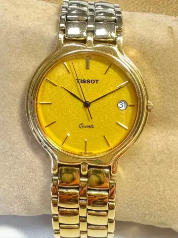 P876 남성용 손목시계 TISSOT 티쏘 데이트 쿼츠 정품 벨트 작동품