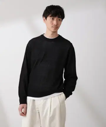 나노 유니버스/크루넥 시어 니트