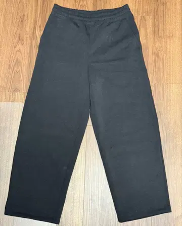 UNIQLO:C 맨투맨 와이드 팬츠 M 블랙