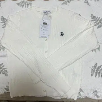 U.S. POLO ASSN. 긴팔 가디건 L 사이즈 화이트