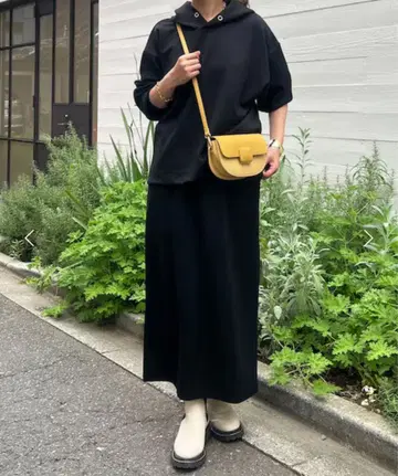 un dix cors 던보 니트 후드티 셋업 블랙