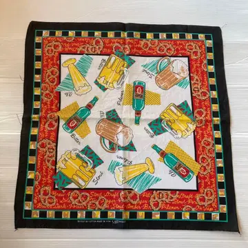 NOS 80s Beer vintage 반다나 빈티지 USA제