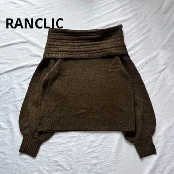 RANCLIC 오프숄더 니트 란클릭 오픈 숄더 니트