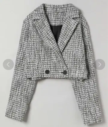 [ 미사용 새상품 ] JEANASIS 트위드 테일러 숏 자켓