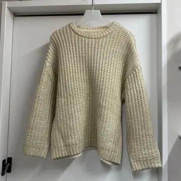 ZARA 골드 굵은 뜨개질 니트 스웨터 긴팔