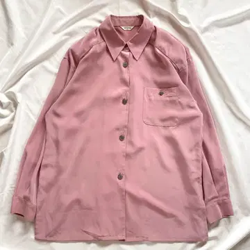 VIVERE 핑크 긴팔 블라우스 셔츠 상의