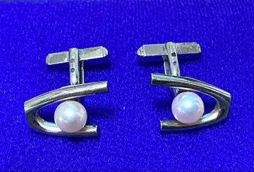 펄 장식 커프스 링크 모던 디자인