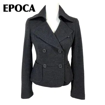 [ 새상품급 ] EPOCA 울 자켓 양모 40 다크 그레이