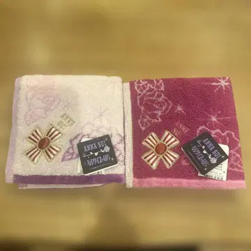 안나수이 벨 장미 타월 손수건 핑크 옅은 핑크