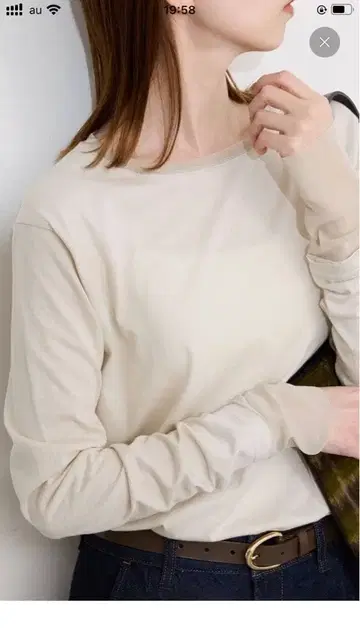 SLOBE IENA 레이어드 슬리브 롱 TEE