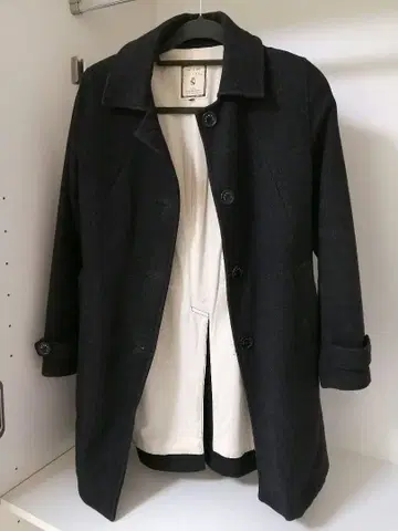 다크 그레이 체스터 코트 여성용