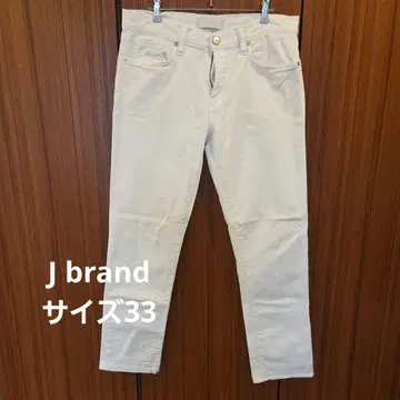 J 브랜드 스트레이트 데님 사이즈 33 화이트