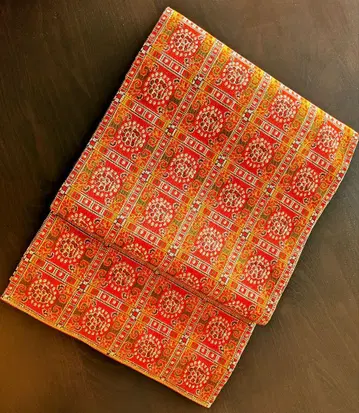 류무라 헤이조 제작 본 후쿠로 오비 호류지 니시키 미사용