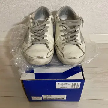 골든구스 SUPERSTAR 스니커즈 실버 상자, 신발 주머니 포함