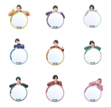 SnowMan 거울 스티커 전원