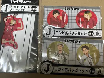 하이큐!! 아크릴 키링과 캔뱃지 세트