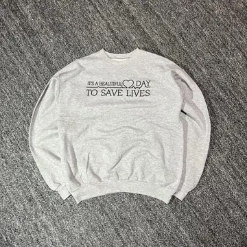 00s Hanes message sweat 그레이 M