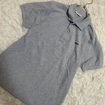 고품질 LACOSTE 반팔 피케 셔츠 그레이 2