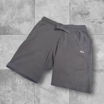 BALR. 보라 로고 디자인 하프 팬츠 그레이