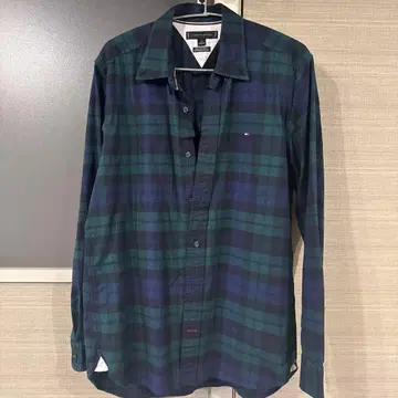 TOMMY HILFIGER 체크 무늬 셔츠 M 사이즈