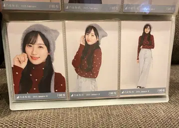 노기자카46 브로마이드 고양이 귀 니트 모자 카와사키 벚꽃 컴프