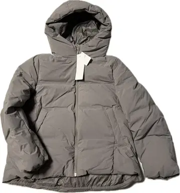 미사용 UNIQLO 심리스 다운 후드티 그레이 유니클로 S