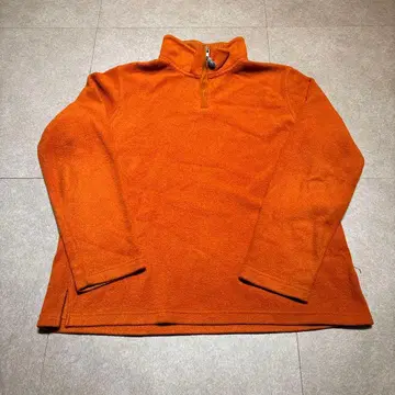 Editions 플리스 자켓 하프 지퍼 오렌지 빈티지 L