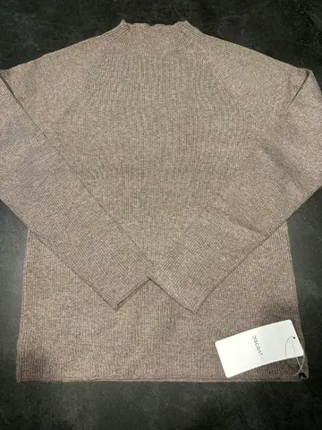 [ 미사용 새상품 ] DISCOAT 디스코트 그레이 리브 긴팔 스웨터