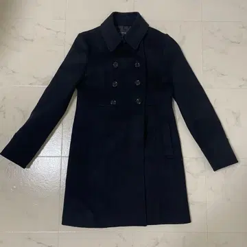 여성용 코트 피코트 숏코트 블랙