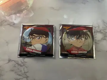 명탐정 코난 캔 배지 & 캔 거울 에도가와 코난/남도일(쿠도 신이치)