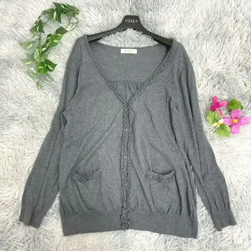 [ sab street ] 그레이 가디건 19호 빅 사이즈 겉옷 긴팔