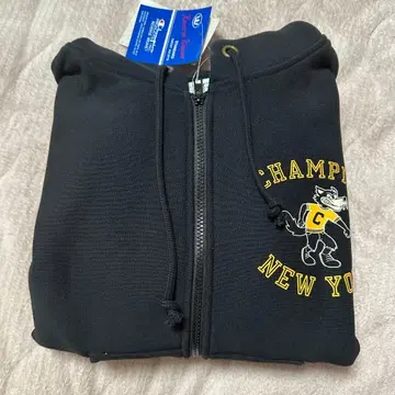 Champion 챔피온 블랙 후드티 늑대