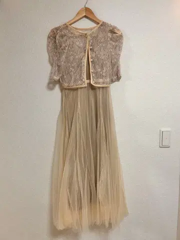 새상품급 원피스, 자수 가디건 세트