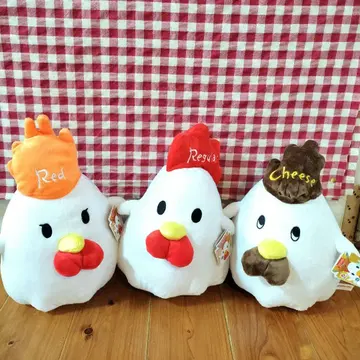 카라아게쿤 M 사이즈 봉제 인형 레귤러 치즈 레드 전 3종