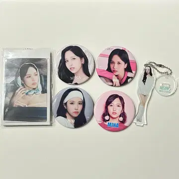 TWICE MISAMO 미나 아크릴 스탠드 참 캔 배지 세트