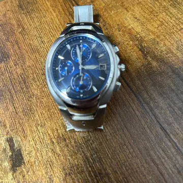 WIRED 크로노그래프 손목시계 블루