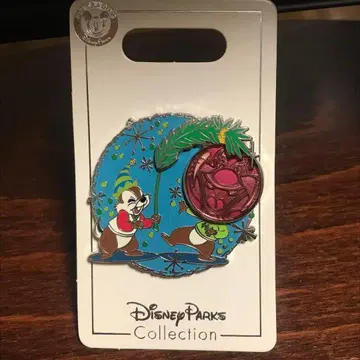 애너하임 디즈니 크리스마스 치데 핀 배지