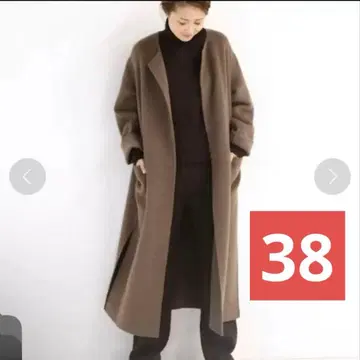 Deuxieme Classe victorian 리버 롱 노카라 코트