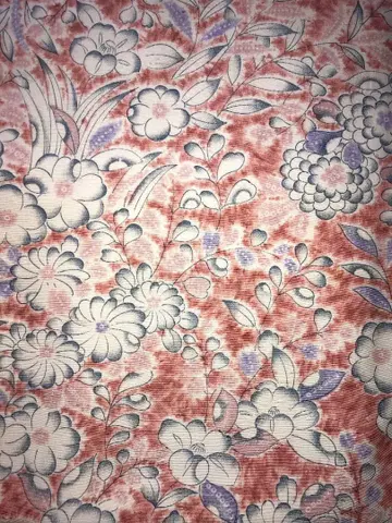 코몬 기모노 미니 꽃무늬