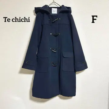 Te chichi 후드 부착 더플 코트 네이비 캐주얼 심플