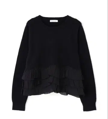 [ 새상품 ] 밑단 프릴 도킹 니트