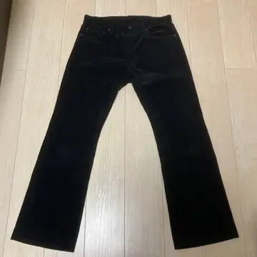 칸타타 코듀로이 블랙 플레어 34 사이즈